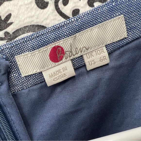 Boden Dorothea Linen Jumpsuit, Blue Chambray, Size 6 US (Size 10 UK) - Picture 8 of 13